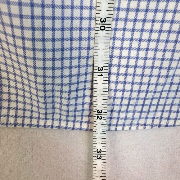 Duluth Trading Button-Down Shirt Men XL Blue Check Casual Cotton Long Sleeve - Picture 8 of 9